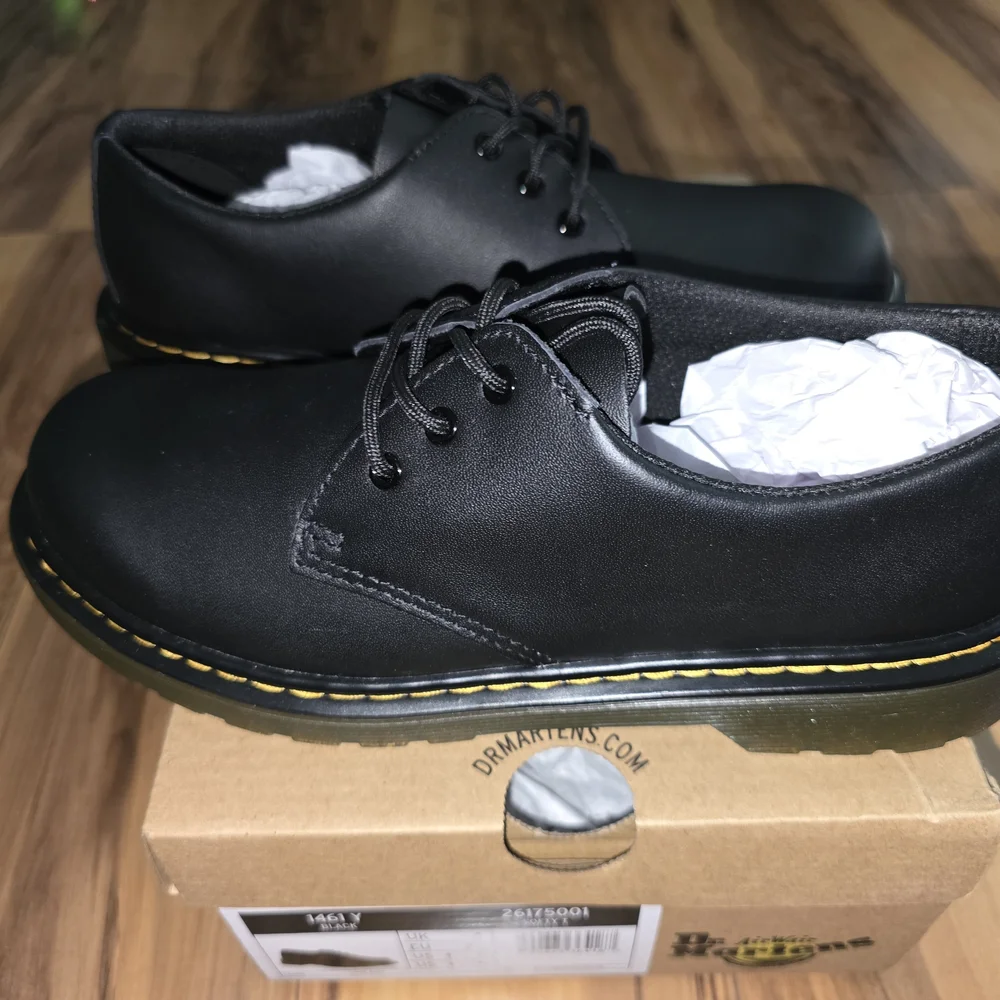 Dr. Martens Black Leather Oxfords - Picture 3 of 6